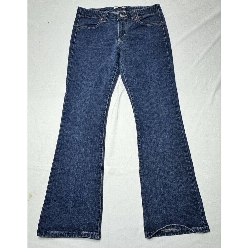 Levis 525 Women's Dark Wash Bootcut Blue Denim Jeans - Size 8M (31x30)